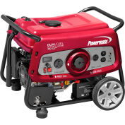 Powermate 6957, 3500/3200 Watts, Portable Generator, Gasoline/LP,Electric/Recoil Start,120V