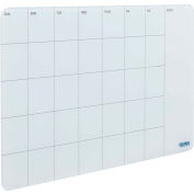 Global Industrial Glass Cubicle Calendar Dry Erase Board, Monthly, 24"W x 14"H
