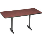 Interion® Bar Height Breakroom Table, 72"Lx36"Wx42"H, Mahogany