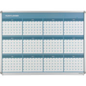 Global Industrial® Magnetic Dry Erase Twelve Month Calendar Board, Steel Surface, 48"W x 36"H