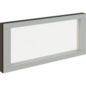 Interion® Modular Partition Stacking Panel with Glass, 36"W x 16"H