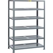 Little Giant® 6SHP-3060-72 Heavy-Duty Perforated Steel Shelving, 30" x 60", 6 Shelves