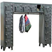 Strong Hold® Heavy Duty Free-Standing 16 Compartment Locker 7.56-16D-WR-180
