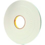 3M 4026 Double Coated Urethane Foam Tape 1/2" x 36 Yds. 62 Mil Natural - Pkg Qty 18