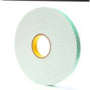 3M 4016 Double Coated Urethane Foam Tape 1" x 36 Yds. 62 Mil Off White - Pkg Qty 9