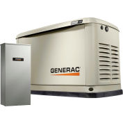 Generac 7032,10/11kW,120/240 1-Phase,Air Cooled Guardian Generator,NG/LP,Alum. Encl.,16-Cir. Switch