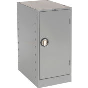 Tennsco MS-1524 Narrow Locking Cabinet Pedestal 15"W x 24"D x 32"H Gray