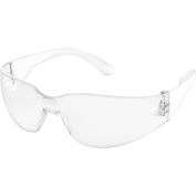 Global Industrial Safety Glasses, Scratch-Resistant, Clear Lens Color - Pkg Qty 12