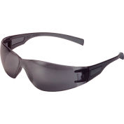 Global Industrial™ Frameless Safety Glasses, Scratch Resistant, Mirror Lens, Silver Frame - Pkg Qty 12