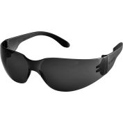 Global Industrial Safety Glasses, Scratch-Resistant, Smoke Lens Color - Pkg Qty 12