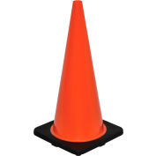 Global Industrial™ 28" Traffic Cone, Non-Reflective, Black Base, 7 lbs