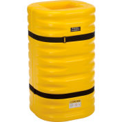 Global Industrial Column Protector, 12" Column Opening, Yellow
