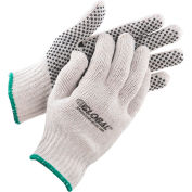 Global Industrial™ PVC Dot Knit Gloves, Single-Sided, Black, Medium, 1-Dozen