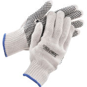 Global Industrial™ PVC Dot Knit Gloves, Single-Sided, Black, X-Large, 1-Dozen