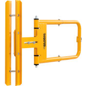 Global Industrial™ Adjustable Safety Swing Gate, 16"-26"W Opening, Yellow