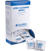 Global Industrial Lens Cleaning Wipes, 100/Box