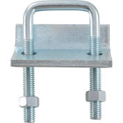Global Industrial 1-5/8" X 3-3/8" Beam Clamp P2785eg, Electro-Galvanized - Pkg Qty 5