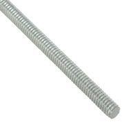 Global Industrial 1/2-13 x 6 feet, Threaded Rod - Zinc Plated Carbon Steel - Pkg Qty 6