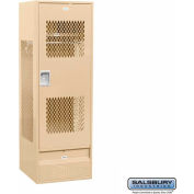 Gear Metal Locker 72024 - Ventilated Door 24"W x 24"D x 72"H Tan Unassembled