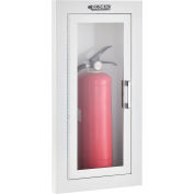 Global Industrial™ Fire Extinguisher Cabinet, Semi-Recessed, Fits 2-6.5 Lbs.