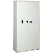FireKing Medical Storage Cabinet with Digital Card Reader, 36"W x 15-3/16"D x 72-1/8"H, White