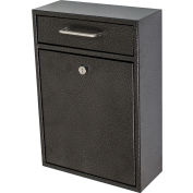 Mail Boss Epoch Wall Mount Locking Drop Box 7413 11-1/4"W x 4-3/4"D x 16-1/4"H Galaxy