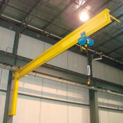 Abell-Howe® Under-Braced Wall Mounted Jib Crane 960019 2000 Lb. Capacity with 16' Span