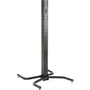 Global Industrial™ 81"H Orbit Steel Post with Freestanding Base - Black