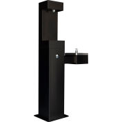 Global Industrial™ Outdoor Drinking Fountain & Bottle Filling Station w/ Filter, Black