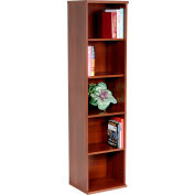 Bush Furniture Single Bookcase with 5 Shelves - Hansen Cherry - Series C