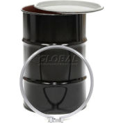 Global Industrial Carbon Steel Drum 55 Gallon Open Head with Epoxy Phenolic Lining