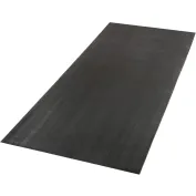 Herco 2' x 4' All Purpose 1/8 Corrugated Rubber Mat - Black