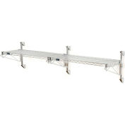 Nexel® Chrome Wall Mount Wire Shelving 36"W x 14"D x 14"H 1 - Shelf Add-On