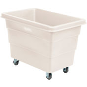 Global Industrial™ Plastic Bulk Box Truck, 8 Bushel, direct mount base White