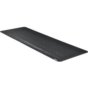 Global Industrial Diamond Plate Ergonomic Mat 15/16" Thick 2' x 6' Black