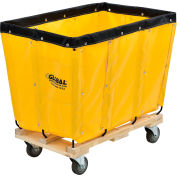 Global Industrial™ KD, 8 Bushel, Yellow Vinyl Basket Bulk Truck