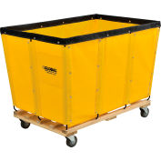 Global Industrial™ KD, 20 Bushel, Yellow Vinyl Basket Bulk Truck