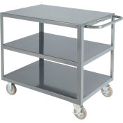 Global Industrial™ Steel Utility Cart w/3 Shelves, 1200 lb. Capacity, 36"L x 24"W x 35"H