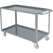 Global Industrial™ Steel Utility Cart w/2 Tray Shelves, 1200 lb. Capacity, 48"L x 24"W x 35"H