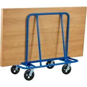 Chariot Robuste à 4 Roues Pour Plaques De Placo, Bois, Verre - Charge Max 1000 Kg, Acier Orange, Dimensions 117x58x119 Cm