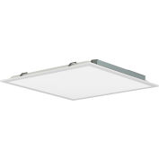Global Industrial LED Panel Light, White Frame, 2'x2', 32W, 4000 Lumens, 4000K, 0-10V Dimming - Pkg Qty 2