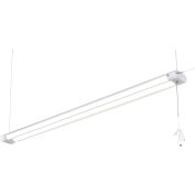 Global Industrial LED Shop Light, 4 ft, 40W, 4400 Lumens, 5000K, Double Tubes, White