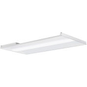 Global Industrial™ LED 2'x4' Troffer 50W 6250 Lumens 4000K Center Basket CRI>80, 0-10V Dim, DLC Prem
