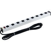 Global Industrial&#153; Surge Protected Power Strip, 9 Outlets, 15A, 450 Joules, 15' Cord