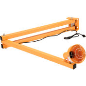 Global Industrial Double Arm Dock Light, 60" Reach, Screw-In Med. Base, Par38 Bulb Compatible