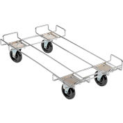 Global Industrial Wire Rack Accessory 36 x 20 Dolly Base - 5 Poly Swivel Casters for 36"W Bins