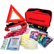 113177 79 Pc. Deluxe Roadside Emergency Kit with Road Flares