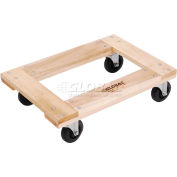 Global Industrial™ Hardwood Dolly with Open Deck 24 x 16 1000 Lb. Capacity