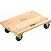 Global Industrial™ Hardwood Dolly with Solid Deck 24 x 16 1200 Lb. Capacity