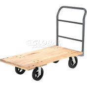Global Industrial™ Hardwood Deck Platform Truck 60 x 30 2400 Lb. Capacity 8" Rubber Casters